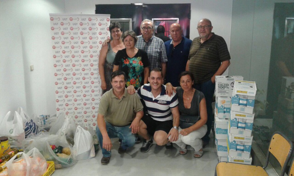 Recogida alimentos UGT