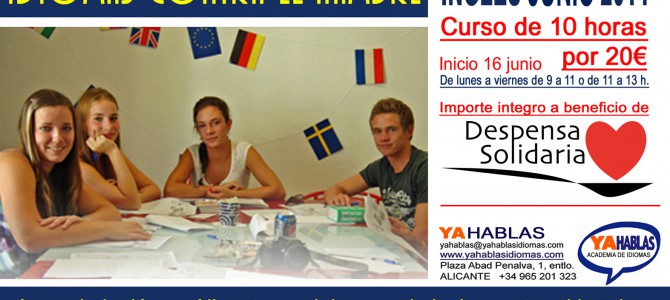 Cursos de inglés a beneficio de Despensa Solidaria Cursos de inglés a beneficio de Despensa Solidaria