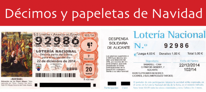 Lotería de Navidad solidaria