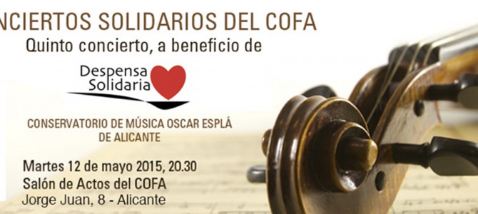 Concierto solidario del COFA a beneficio de Despensa Solidaria