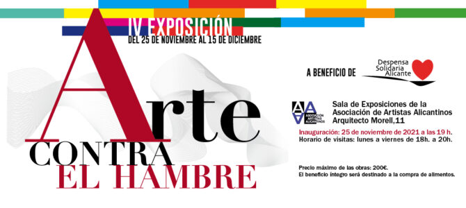 IV Exposición «Arte contra el hambre» a beneficio de Despensa Solidaria de Alicante